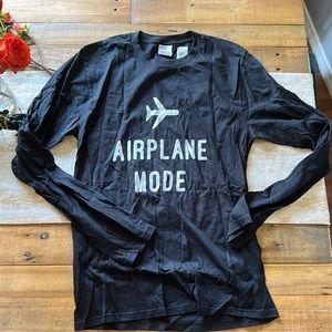 Women’s. Small. Long sleeve tee. Lightweight. Airplane mode shirt. S. NWOT.